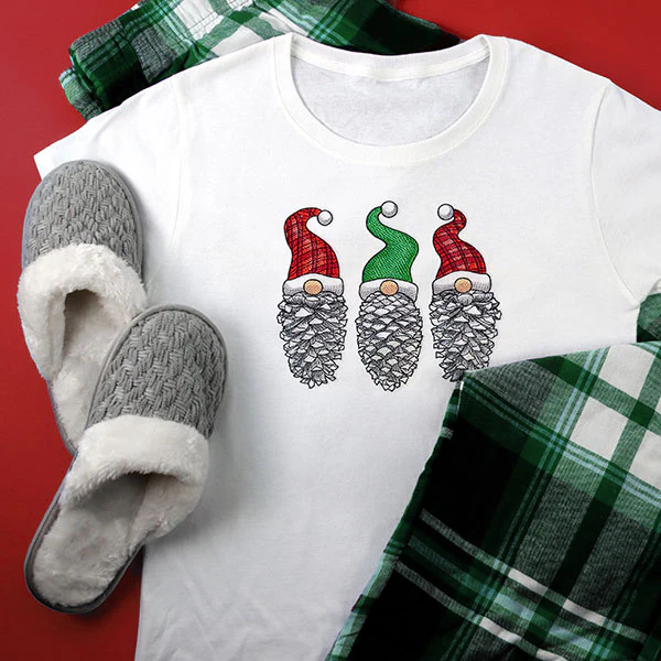 Christmas Pinecone Gnomes Trio - Image 2
