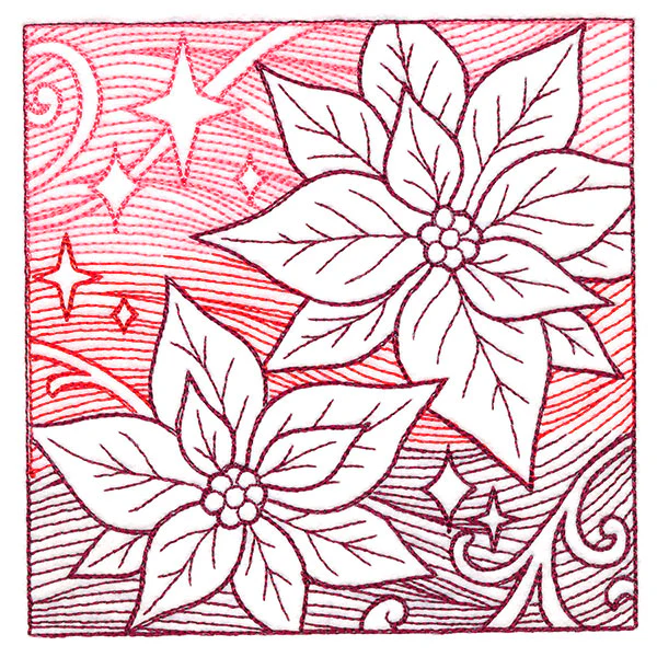 Christmas Poinsettia Etching - Image 4