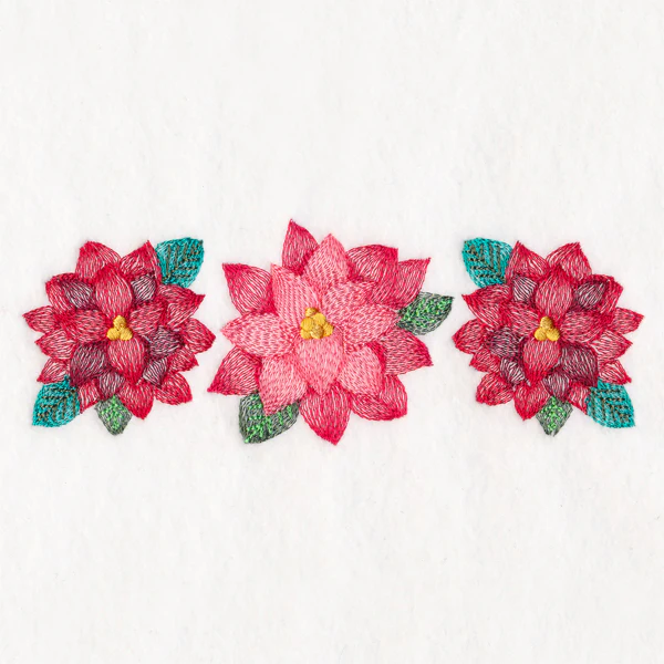 Christmas Poinsettias Trio - Image 4