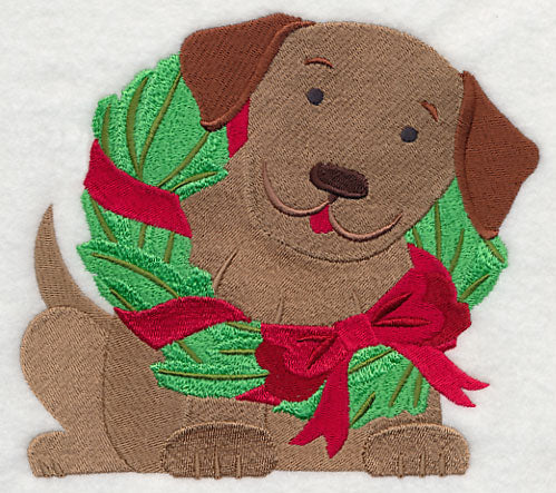 Christmas Puppy Wreath - Image 2