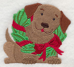 Christmas Puppy Wreath - Image 4