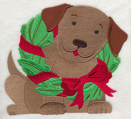 Christmas Puppy Wreath - Image 5