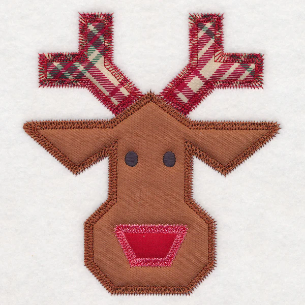 Christmas Quilt Block - Reindeer (In-the-Hoop) - Image 2