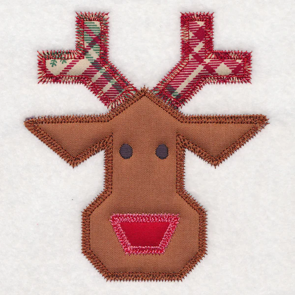 Christmas Quilt Block - Reindeer (In-the-Hoop) - Image 3