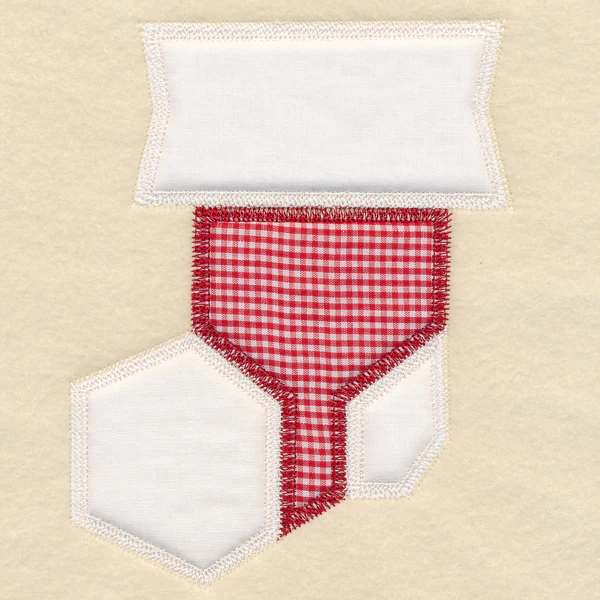 Christmas Quilt Block - Stocking (In-the-Hoop) - Image 6