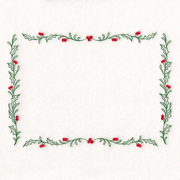 Christmas Quilt Labels - Delicate Holly & Berries - Image 4