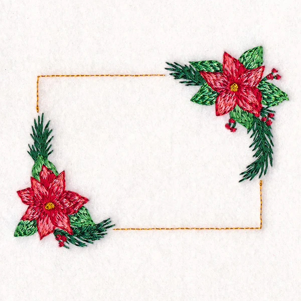 Christmas Quilt Labels - Poinsettias - Image 5