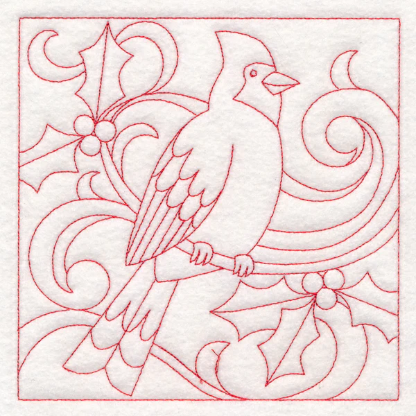 Christmas Quilting - Cardinal (Double Run) - Image 2