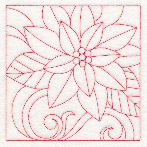 Christmas Quilting - Poinsettia (Double Run) - Image 2