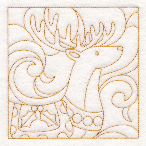 Christmas Quilting - Reindeer (Double Run) - Image 4