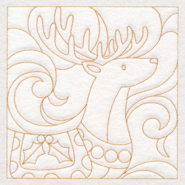 Christmas Quilting - Reindeer (Double Run) - Image 6