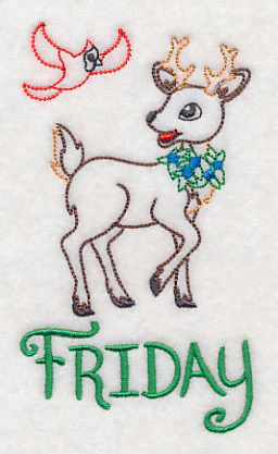 Christmas Reindeer - Friday (Vintage) - Image 3