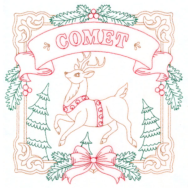 Christmas Reindeer Team - Comet