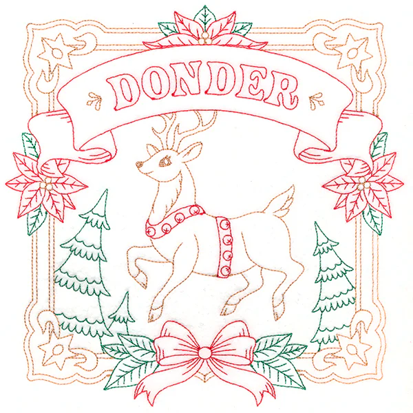 Christmas Reindeer Team - Donder