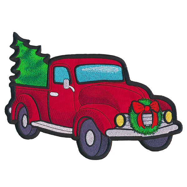 Christmas Retro Truck Pillow Wrap (In-the-Hoop) - Image 2