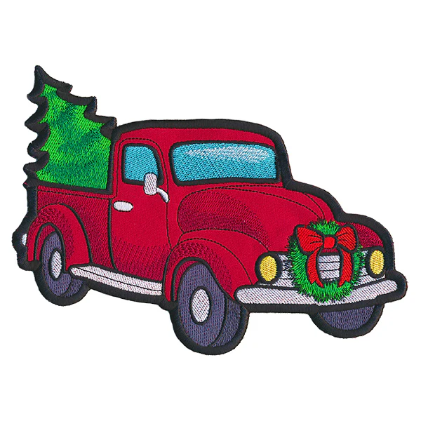 Christmas Retro Truck Pillow Wrap (In-the-Hoop) - Image 4