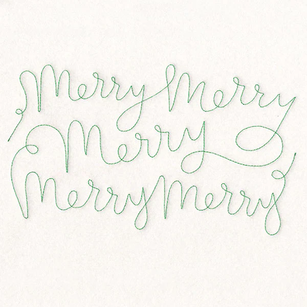 Christmas Sayings - Merry (Edge-to-Edge Quilting) - Image 2