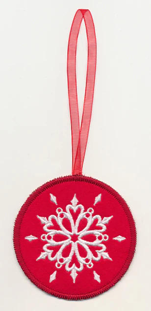 Christmas Snowflake Stamp Ornament (In-the-Hoop)