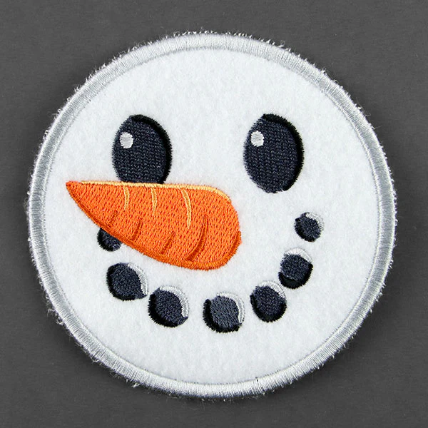 Christmas Snowman Face Coaster (In-the-Hoop) - Image 3
