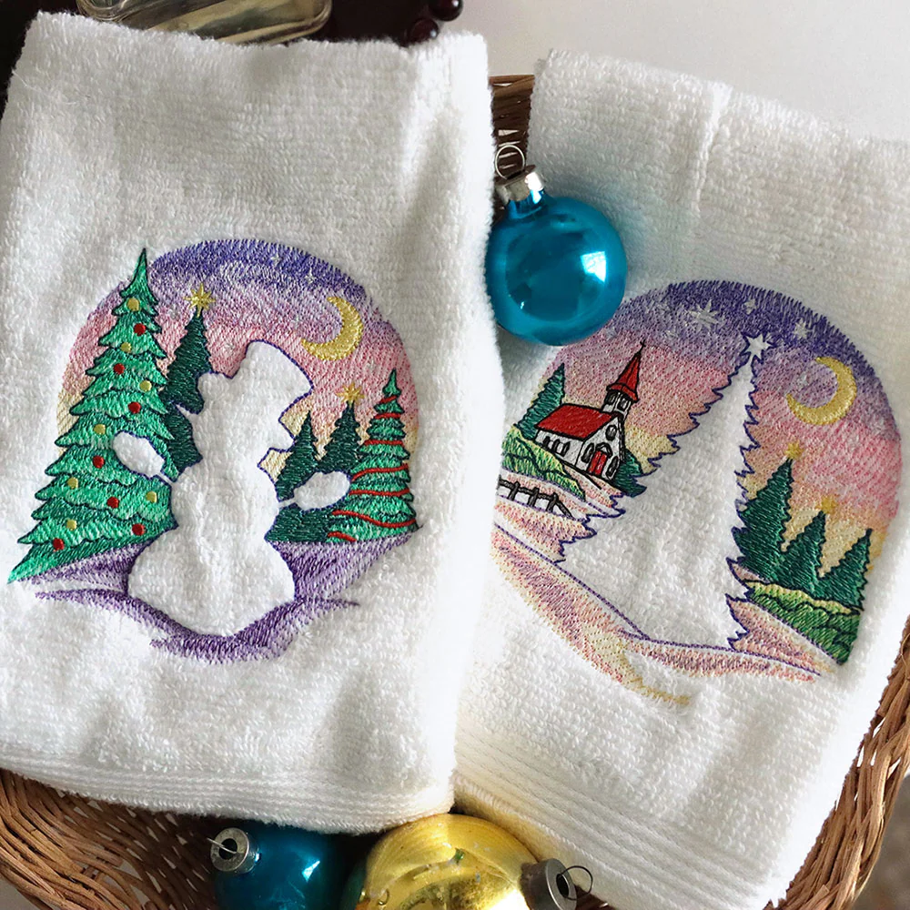 Christmas Snowman Silhouette (Embossed) - Image 3