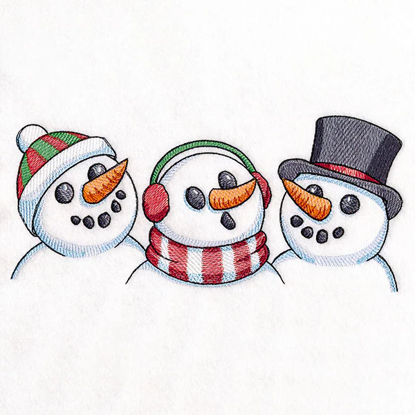 Christmas Snowman Trio Border - Image 2