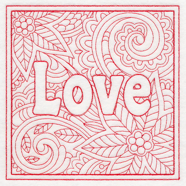 Christmas Spirit Quilting - Love (Double Run) - Image 2