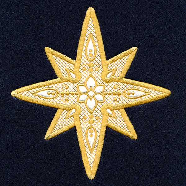 Christmas Star (Applique) (Embossed) - Image 2
