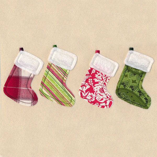 Christmas Stockings Border (Crafty Cut Applique)