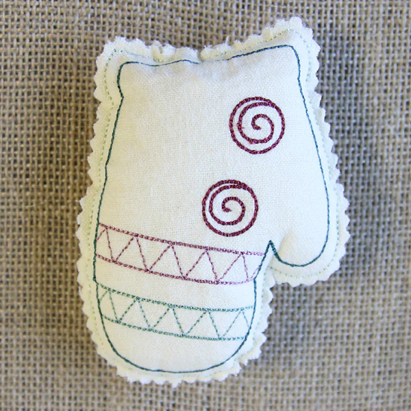Christmas Stuffie - Mitten (In-the-Hoop) - Image 6
