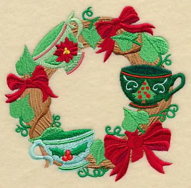 Christmas Teatime Wreath - Image 4