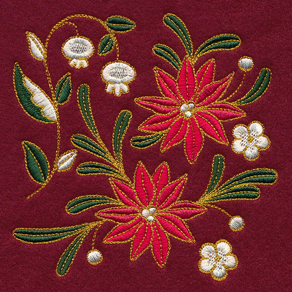Christmas Textures Poinsettia Corner - Image 2