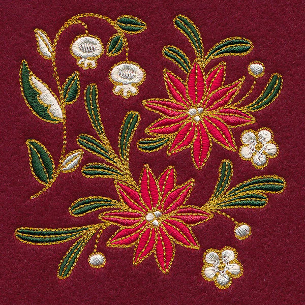 Christmas Textures Poinsettia Corner - Image 4