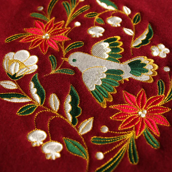 Christmas Textures Poinsettia & Dove Feature - Image 8