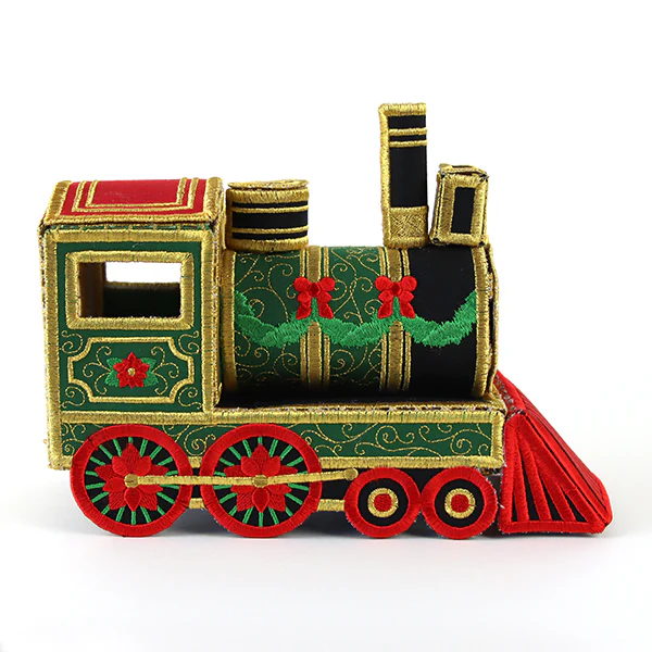Christmas Train Engine in 3D (In-the-Hoop) - Image 8