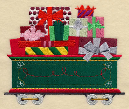 Christmas Train - Wrapped Gifts Car - Image 3