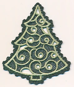 Christmas Tree (Battenburg Lace with Rayon) - Image 3