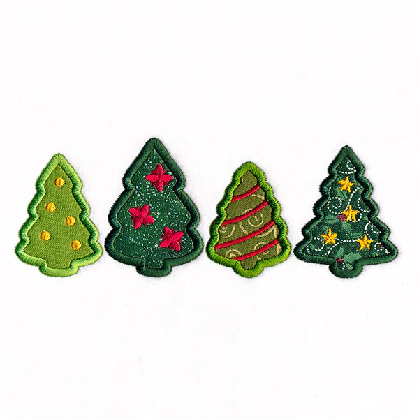Christmas Tree Border (Applique) - Image 7