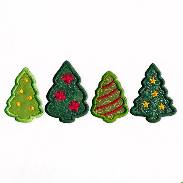 Christmas Tree Border (Applique) - Image 9