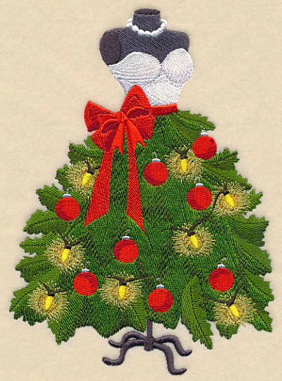 Christmas Tree Dress Form - Image 3