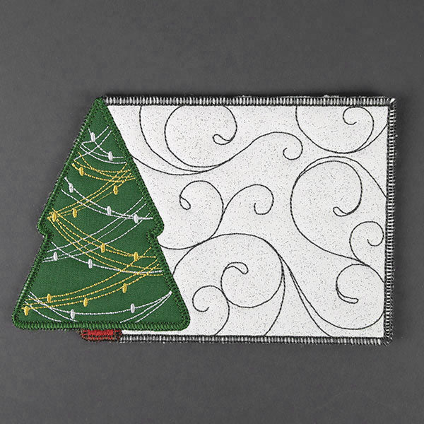 Christmas Tree Mug Rug (In-the-Hoop) - Image 3