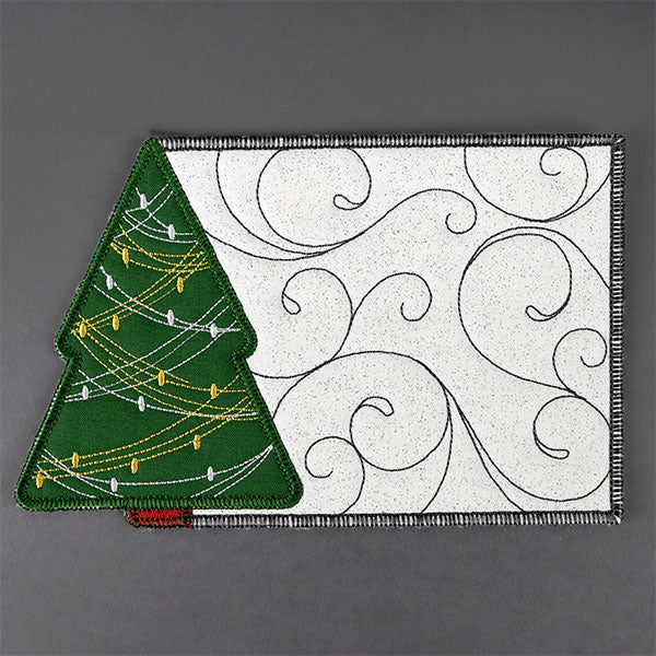 Christmas Tree Mug Rug (In-the-Hoop) - Image 6