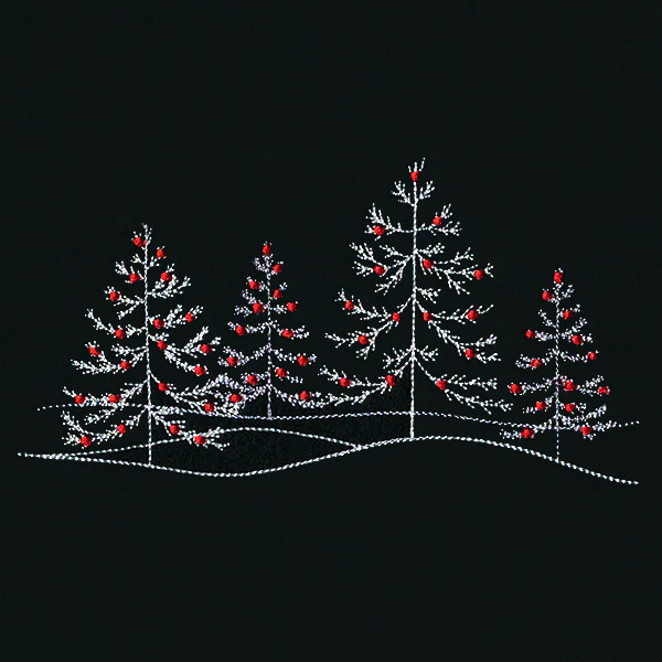 Christmas Tree Scene Border - Image 4