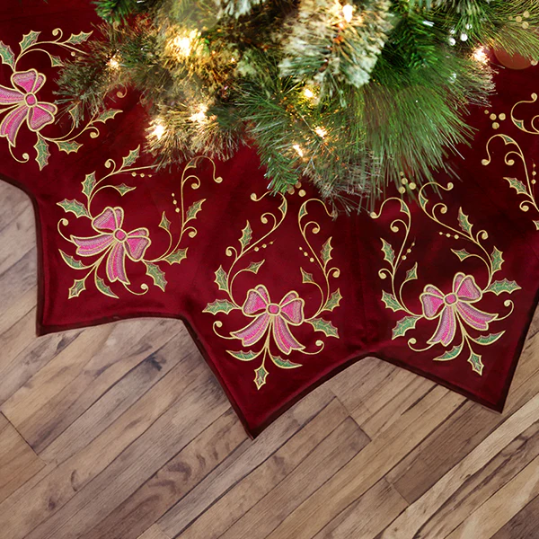 Christmas Tree Skirt Delights - Bow - Image 4