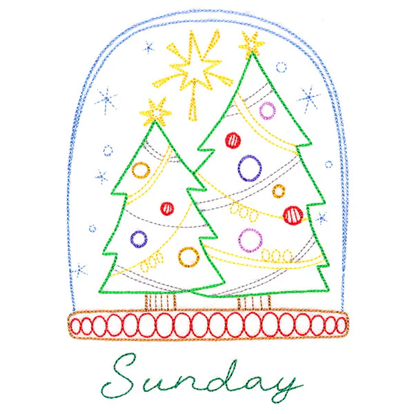 Christmas Tree Snowglobe on Sunday