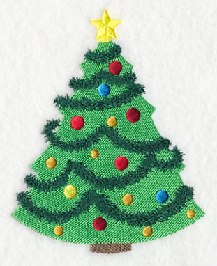 Christmas Tree with Garland - Image 3