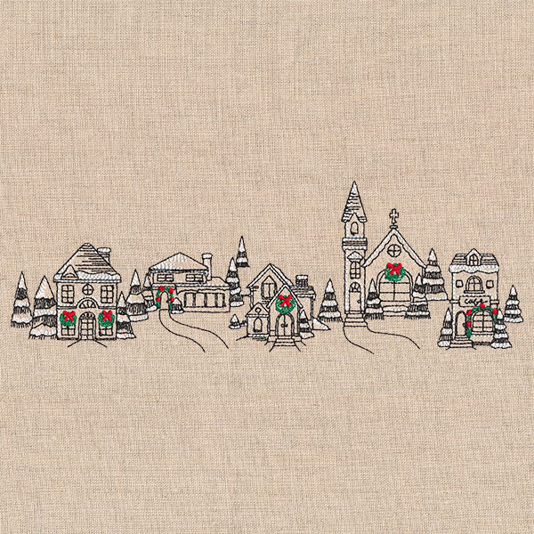 Christmas Village Border - Image 2