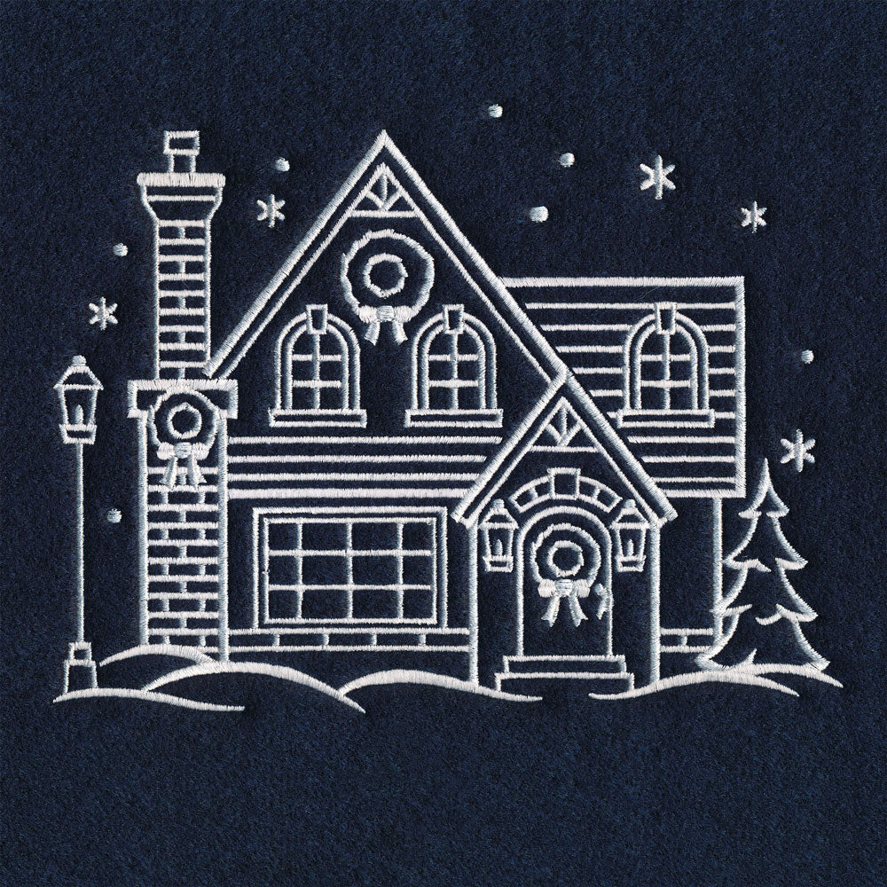 Christmas Village House (Whitework) - Image 4