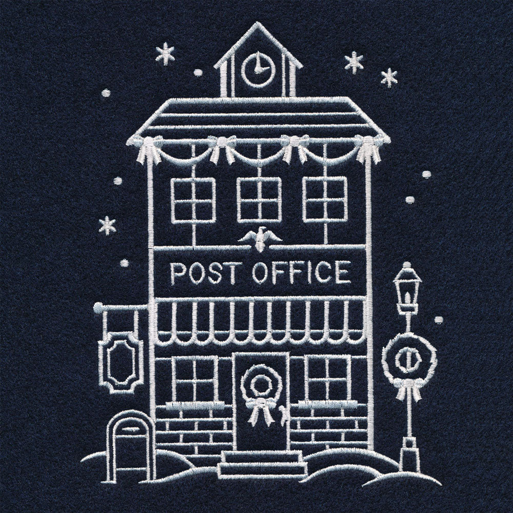 Christmas Village Post Office (Whitework) - Image 4