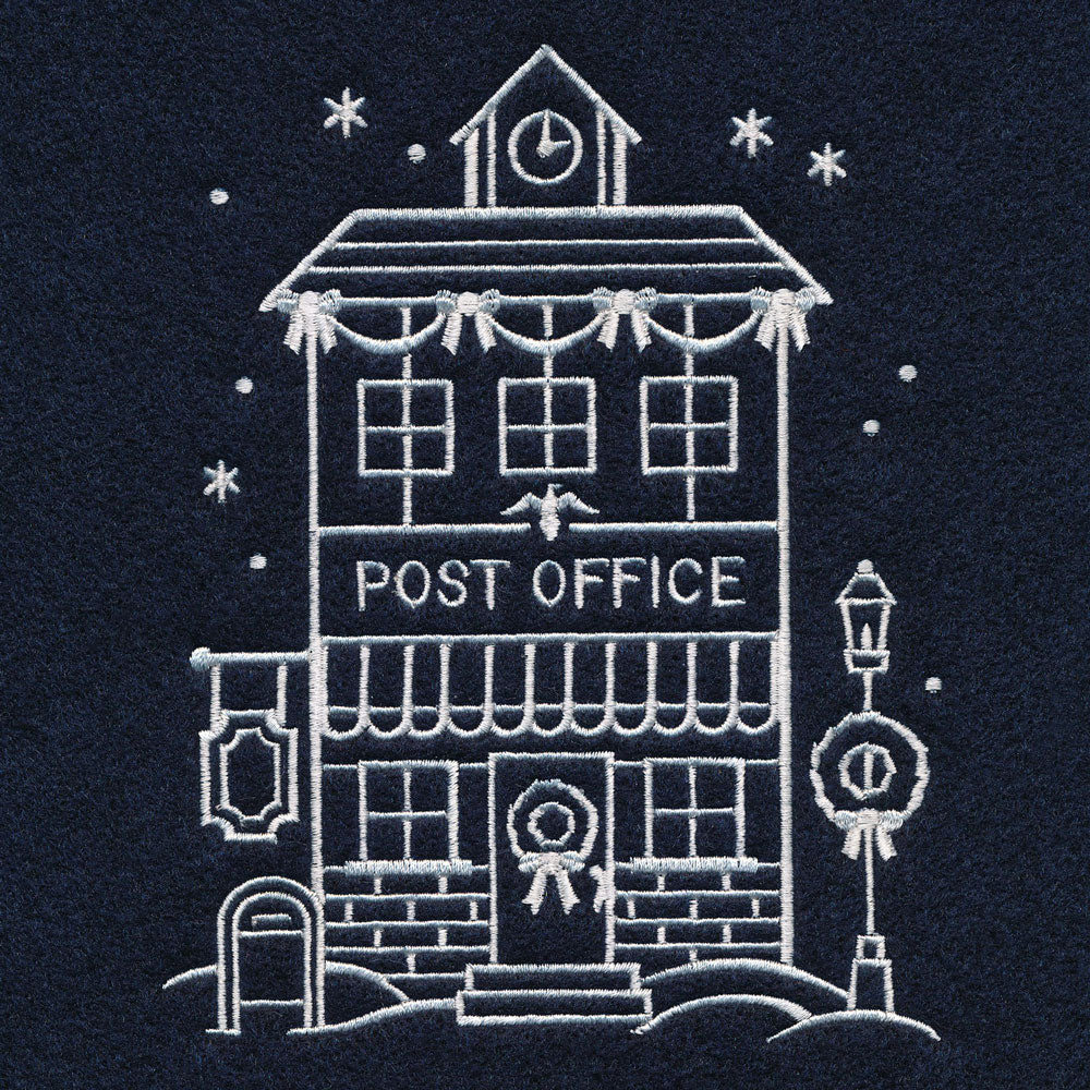 Christmas Village Post Office (Whitework) - Image 5