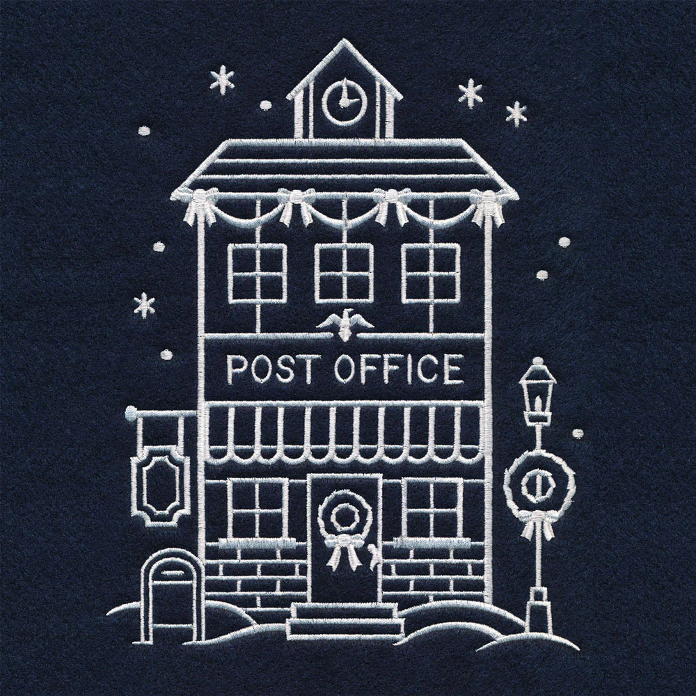 Christmas Village Post Office (Whitework) - Image 6